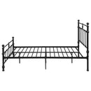 Novak 48-inch Metal  Open Frame Bed Matte Black