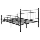 Novak 48-inch Metal  Open Frame Bed Matte Black