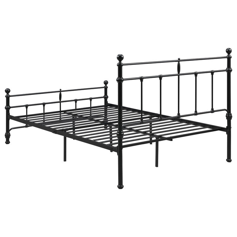 Novak 48-inch Metal  Open Frame Bed Matte Black