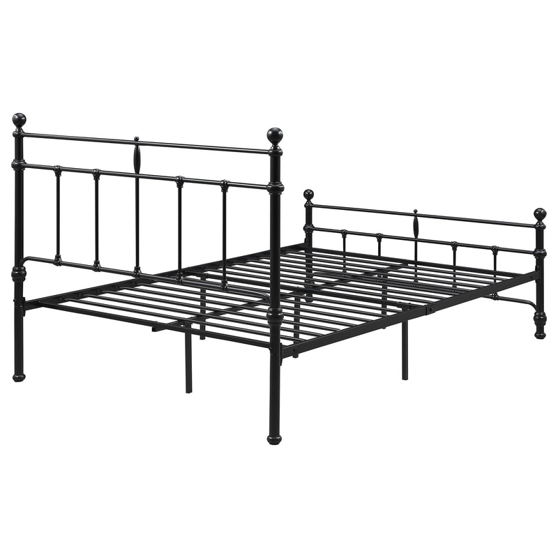 Novak 48-inch Metal  Open Frame Bed Matte Black