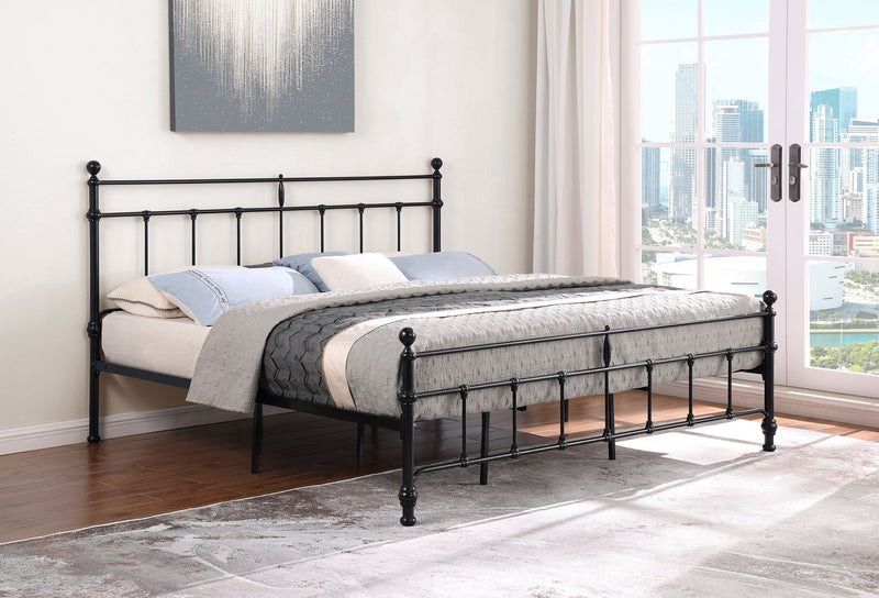 Novak 48-inch Metal  Open Frame Bed Matte Black