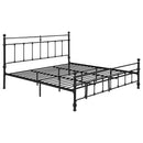 Novak 48-inch Metal  Open Frame Bed Matte Black