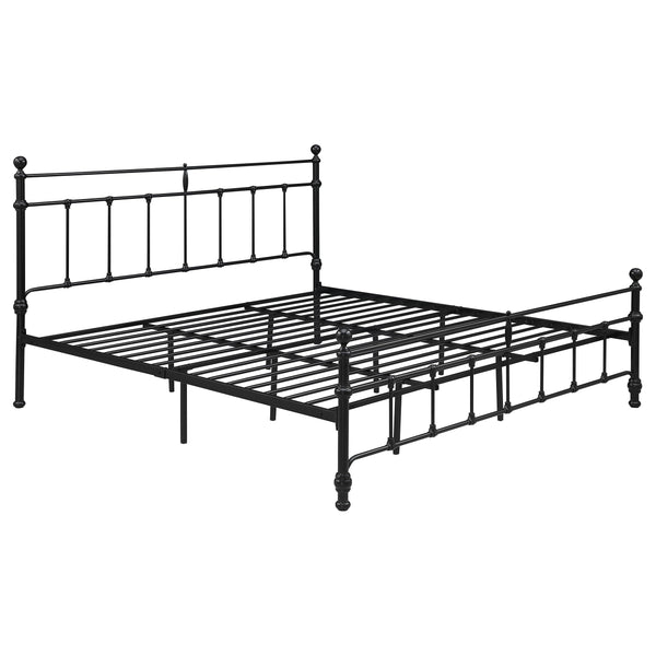 Novak 48-inch Metal  Open Frame Bed Matte Black