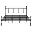 Novak 48-inch Metal  Open Frame Bed Matte Black