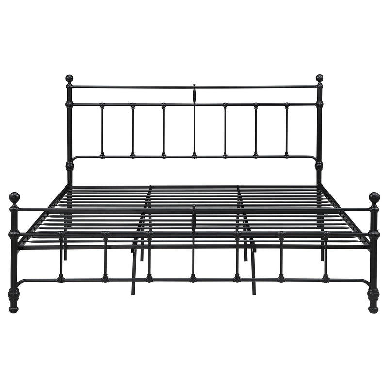 Novak 48-inch Metal  Open Frame Bed Matte Black