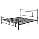 Novak 48-inch Metal  Open Frame Bed Matte Black