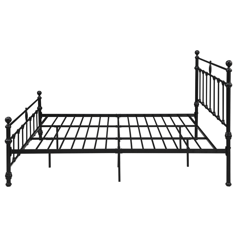 Novak 48-inch Metal  Open Frame Bed Matte Black