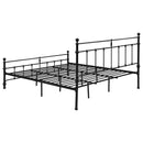 Novak 48-inch Metal  Open Frame Bed Matte Black