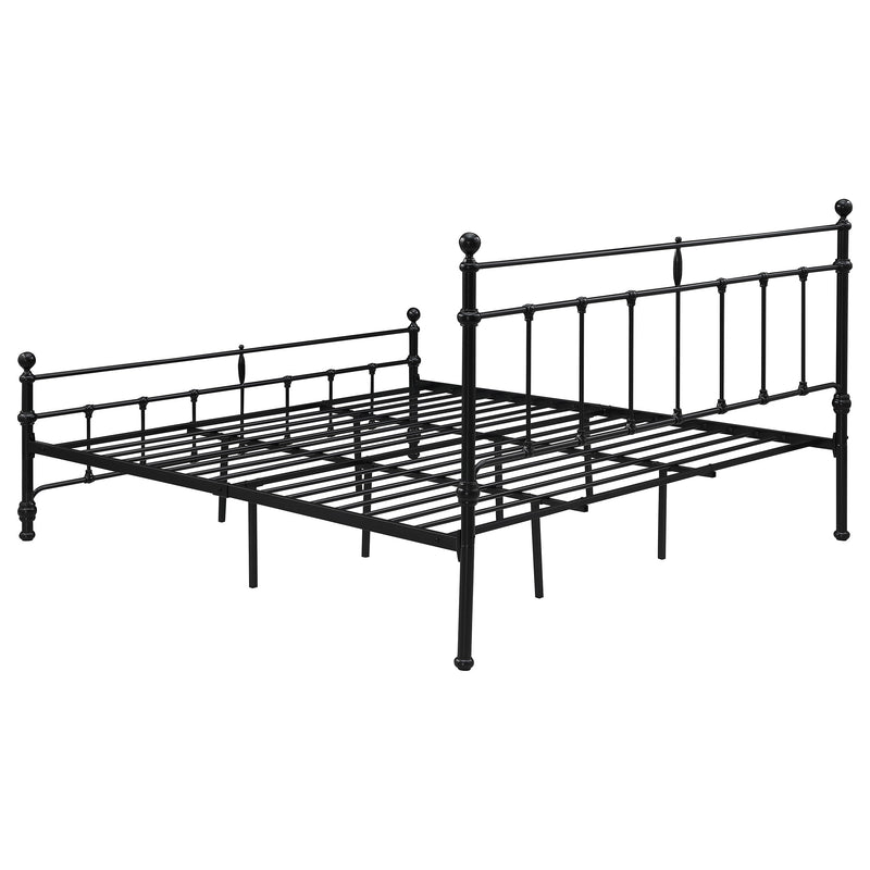 Novak 48-inch Metal  Open Frame Bed Matte Black