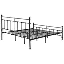 Novak 48-inch Metal  Open Frame Bed Matte Black