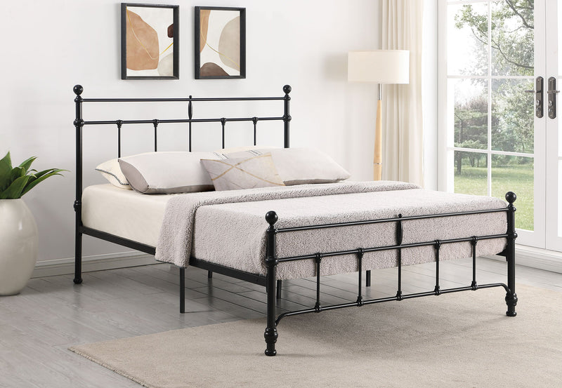 Novak 48-inch Metal  Open Frame Bed Matte Black