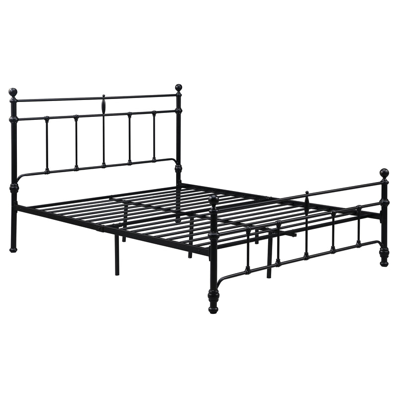 Novak 48-inch Metal  Open Frame Bed Matte Black