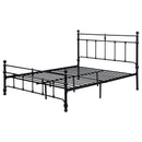 Novak 48-inch Metal  Open Frame Bed Matte Black