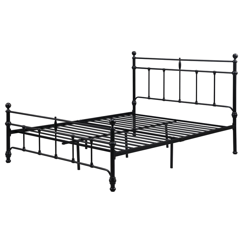 Novak 48-inch Metal  Open Frame Bed Matte Black