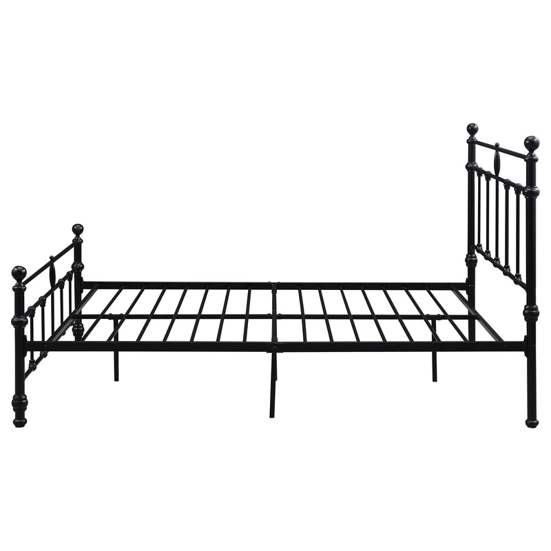 Novak 48-inch Metal  Open Frame Bed Matte Black
