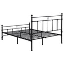 Novak 48-inch Metal  Open Frame Bed Matte Black