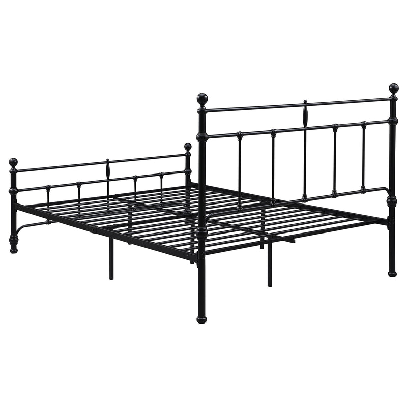 Novak 48-inch Metal  Open Frame Bed Matte Black