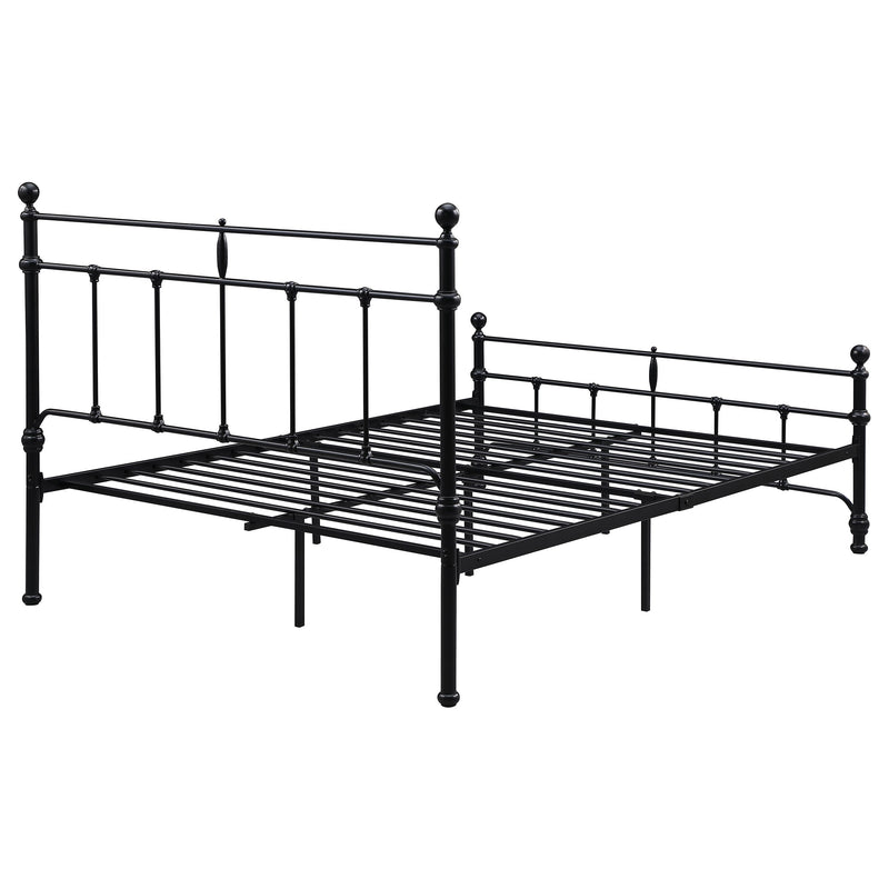 Novak 48-inch Metal  Open Frame Bed Matte Black