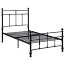 Novak 48-inch Metal  Open Frame Bed Matte Black