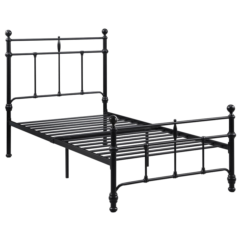 Novak 48-inch Metal  Open Frame Bed Matte Black