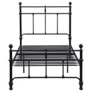 Novak 48-inch Metal  Open Frame Bed Matte Black