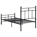 Novak 48-inch Metal  Open Frame Bed Matte Black