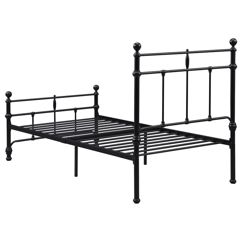 Novak 48-inch Metal  Open Frame Bed Matte Black