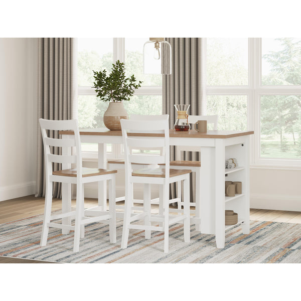 Signature Design by Ashley Gesthaven D398D2 5 pc Counter Height Dining Set IMAGE 1