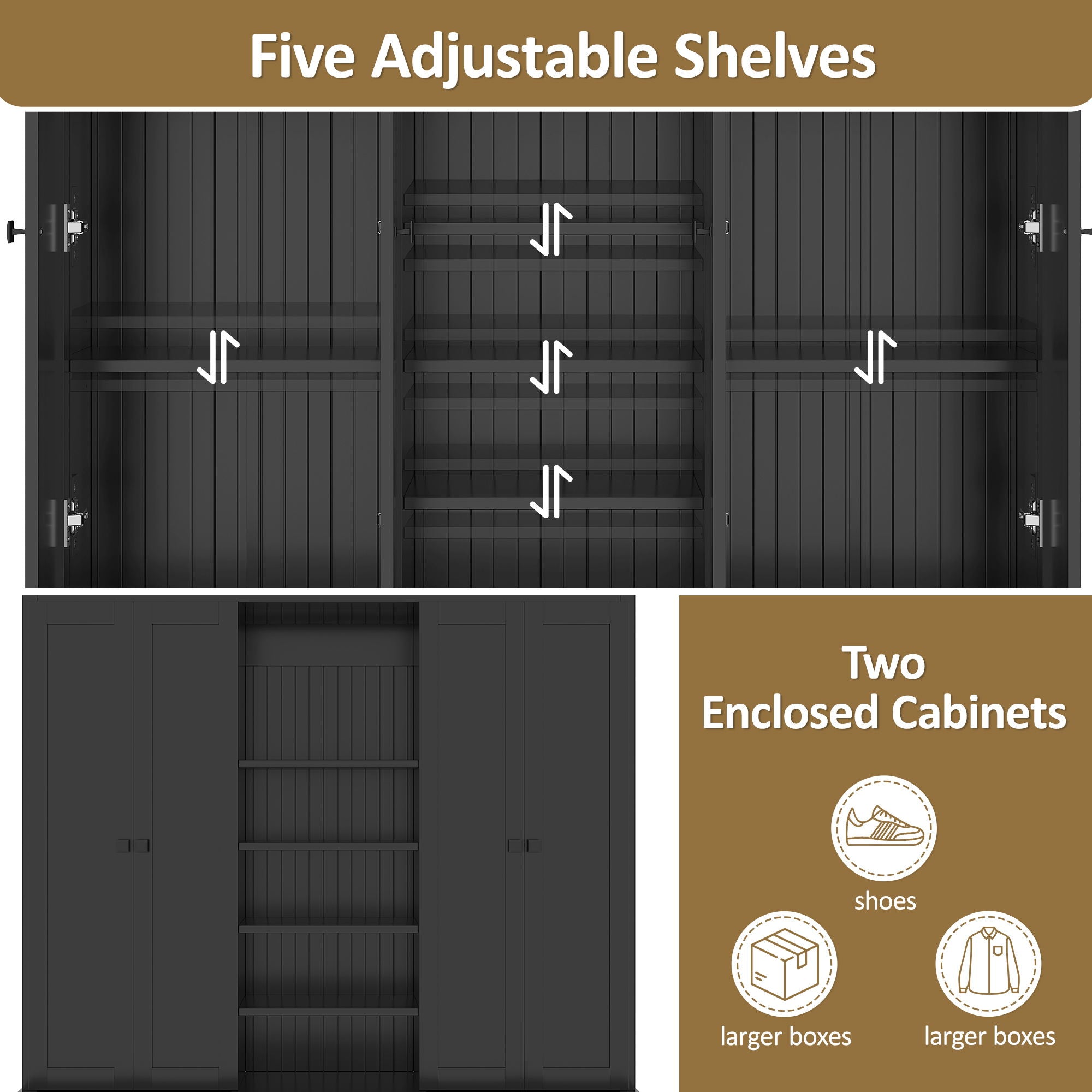 Hall Tree With Bench And 5 Storage Cubbies