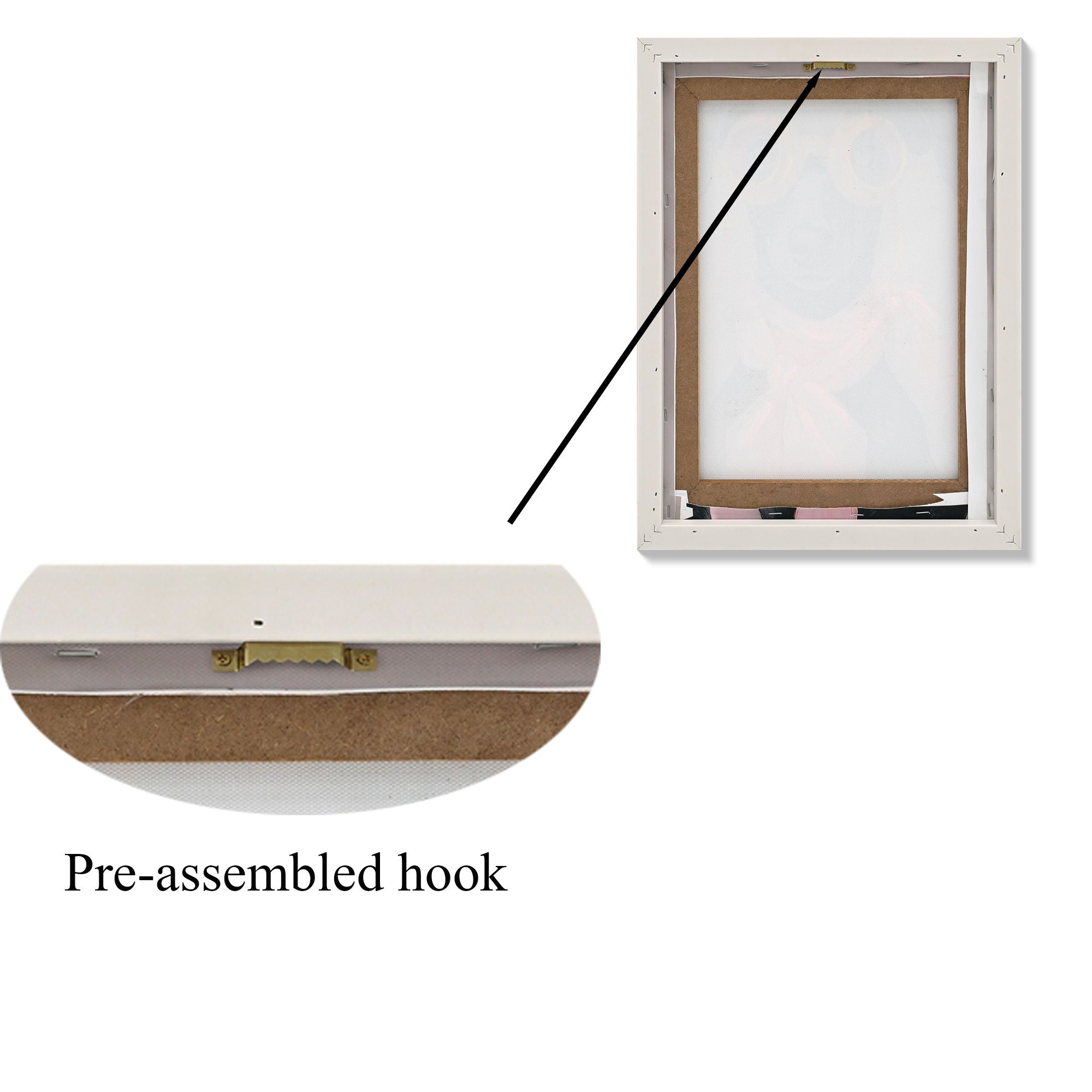 Vacation Day Puppy Wall Decor, Graphic Art Print On Wrapped Canvas - Pink / Black