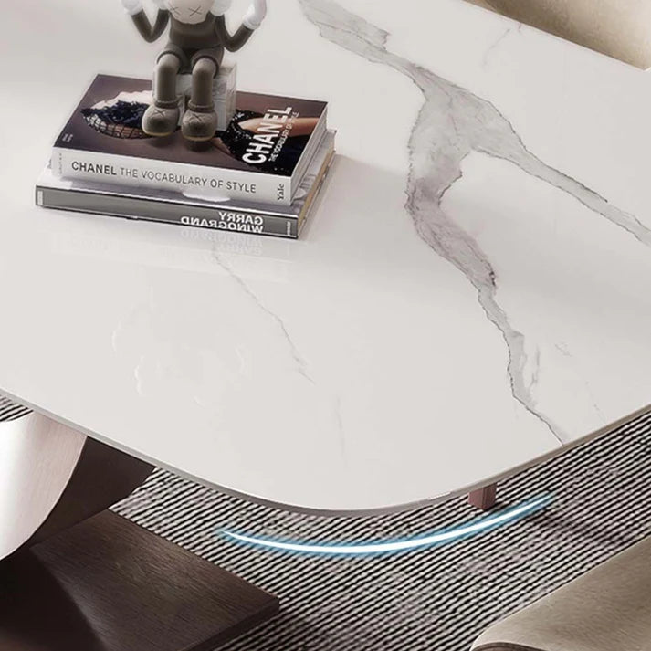 71" Tommy White Top Dining Table