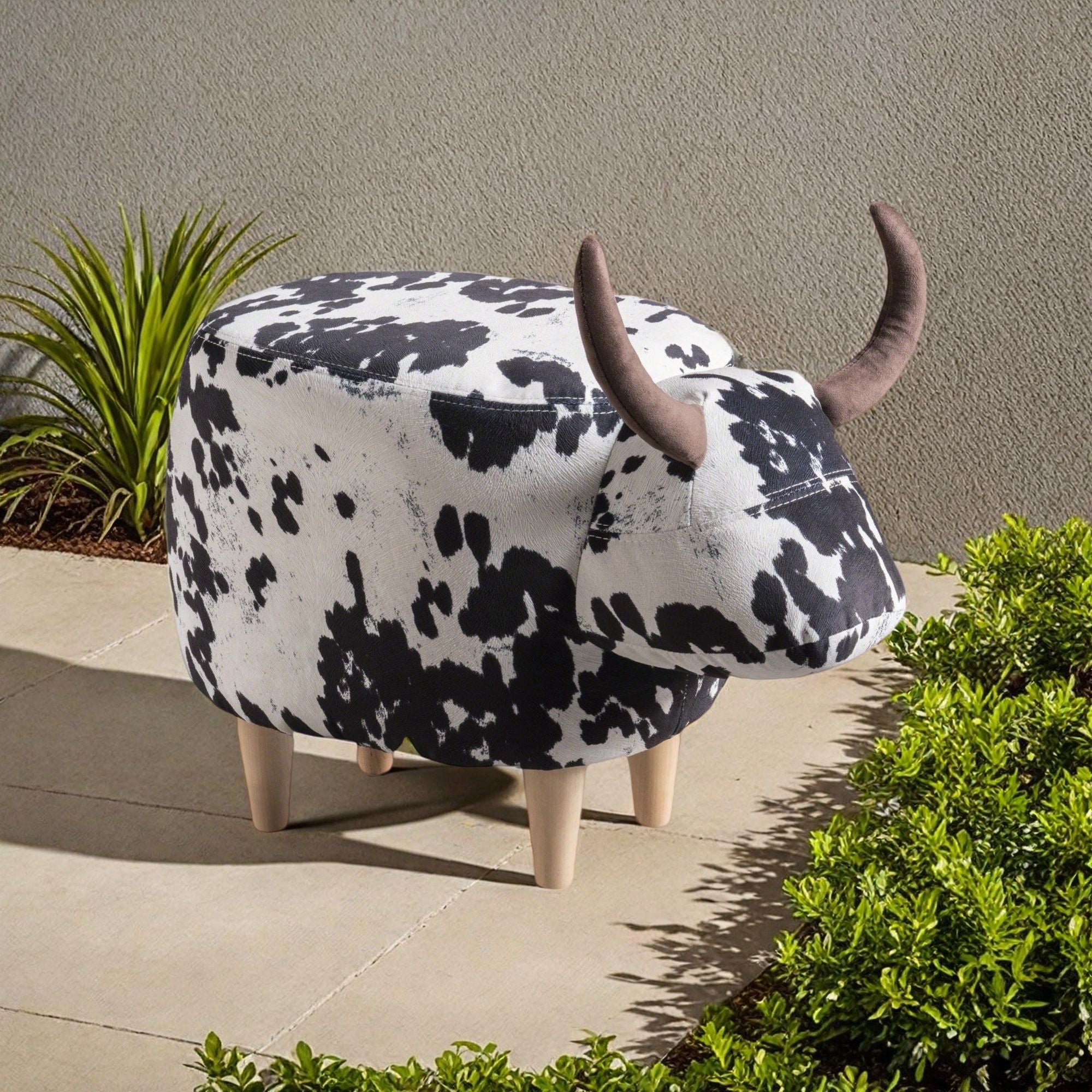 Cow Shaped Ottoman Footstool