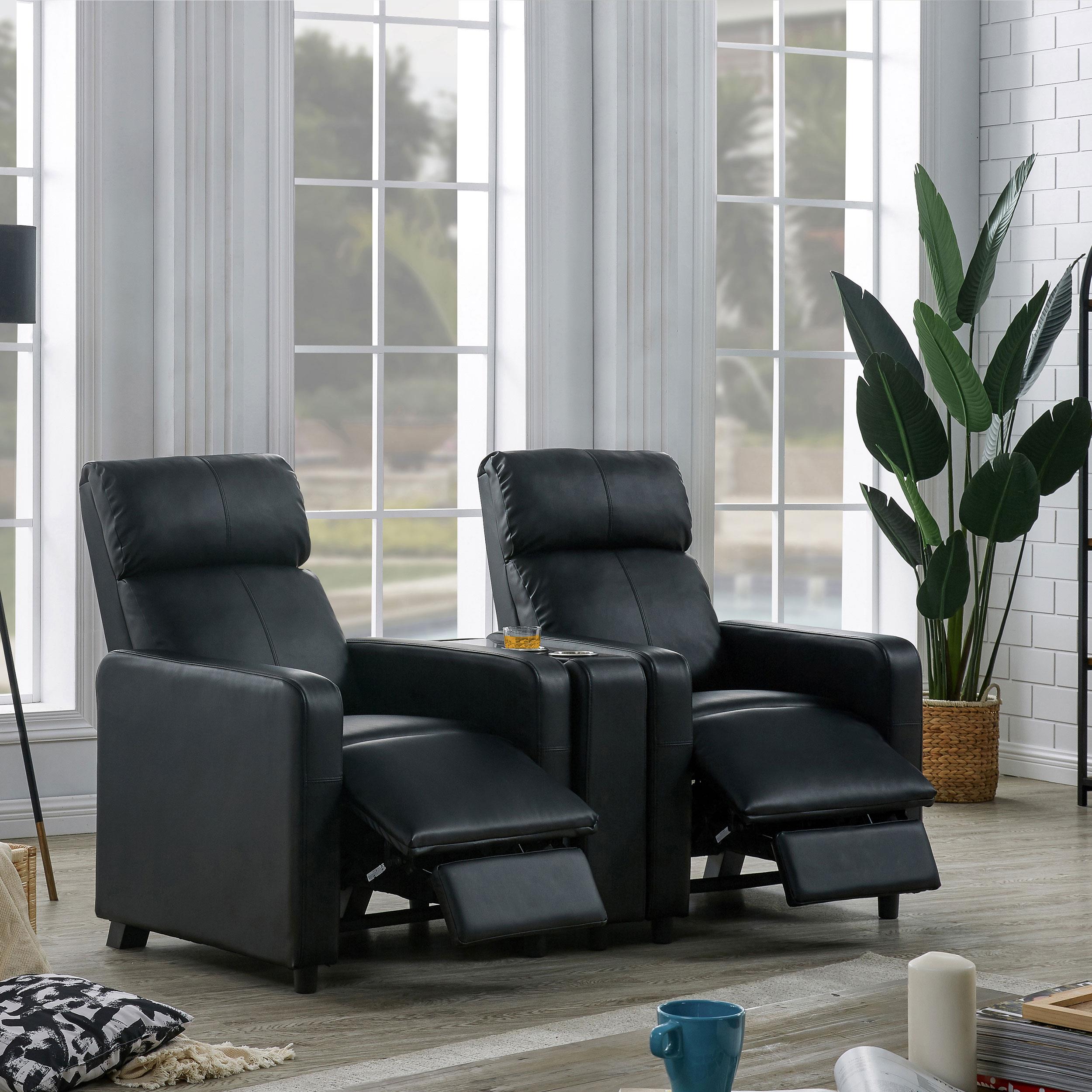 Diamond Modern Furniture COA Leather Match 1-Seat Home Theatre Seating 600181 IMAGE 13