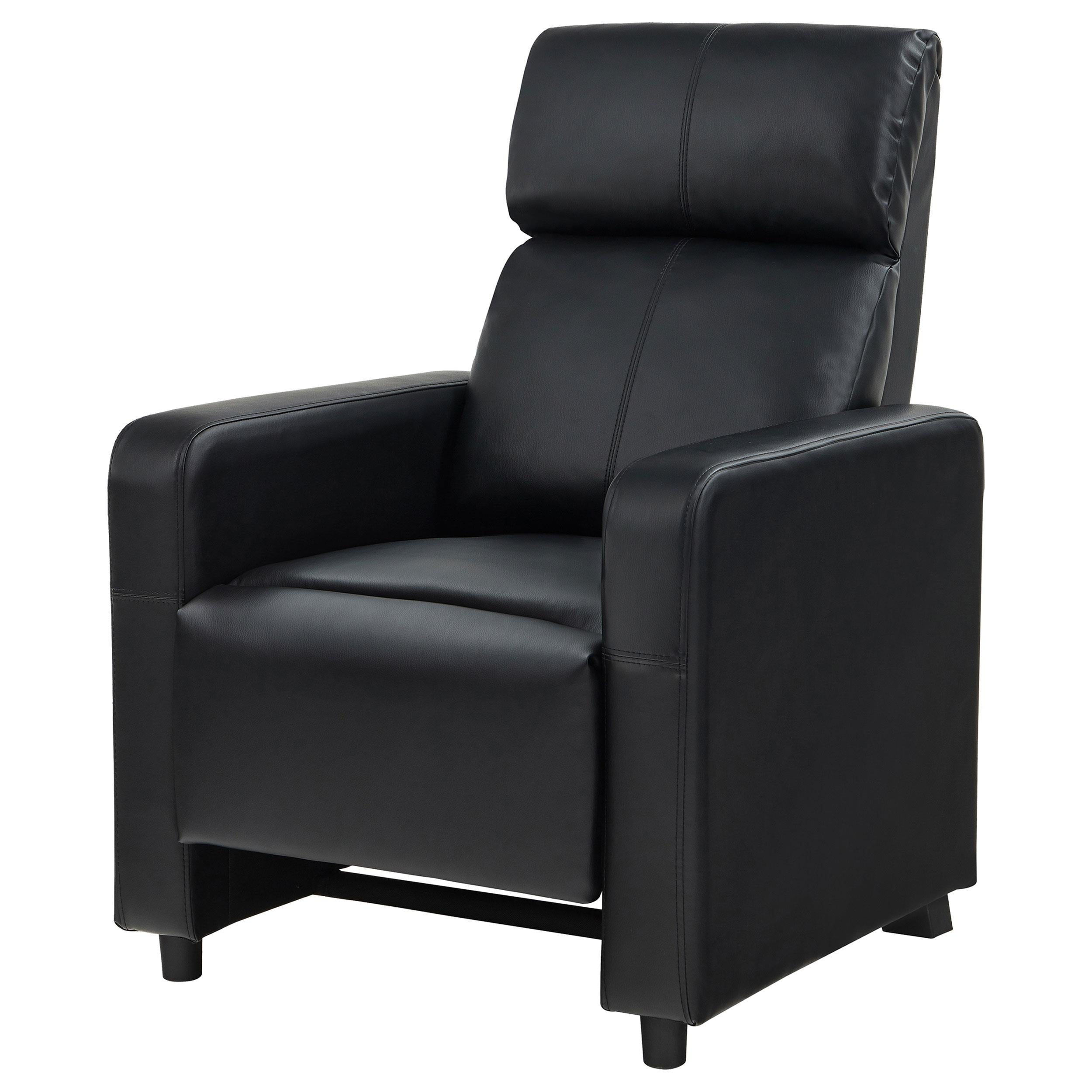 Diamond Modern Furniture COA Leather Match 1-Seat Home Theatre Seating 600181 IMAGE 5