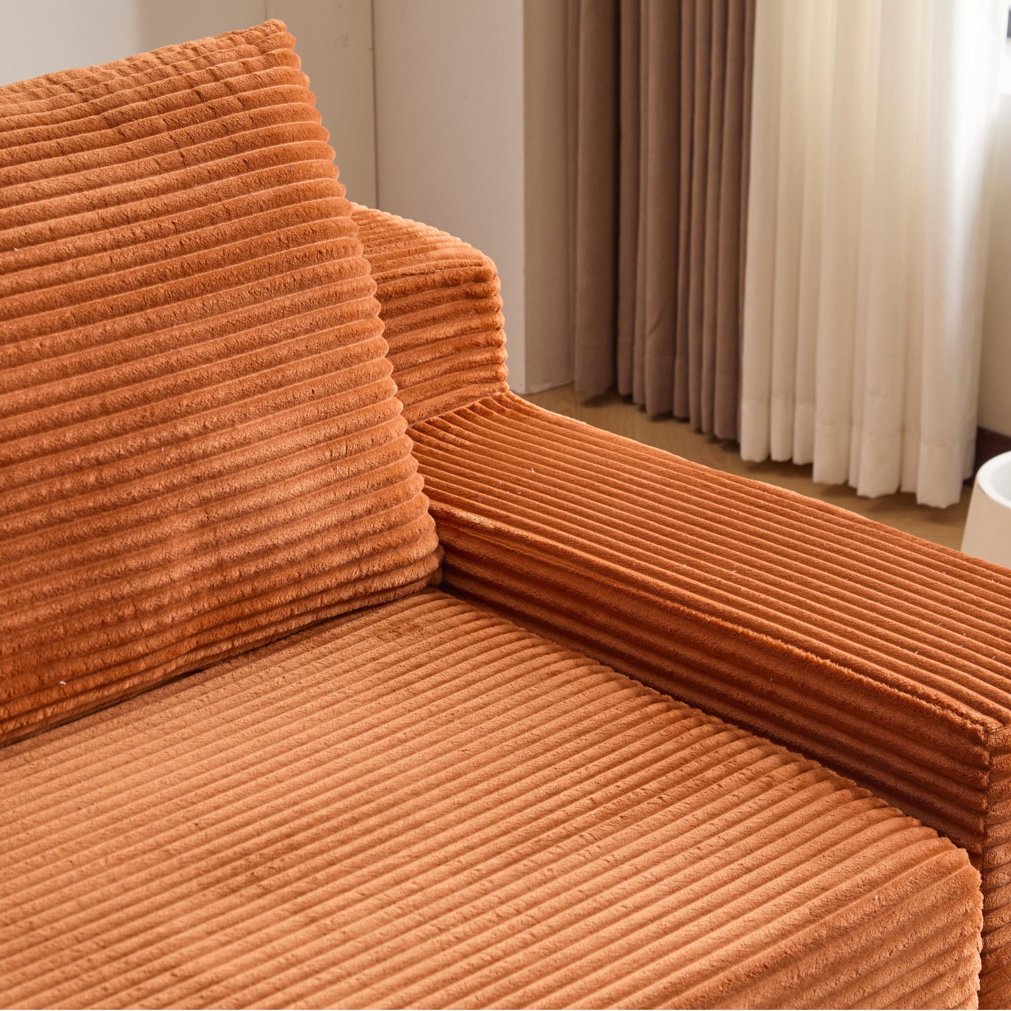 Comfortable Deep Seat Loveseat Sofa Bed, Reversible Cushion With Pillows