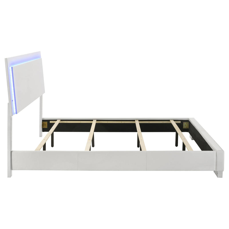 Diamond Modern Furniture COA Felicity King Upholstered Platform Bed 203500KE IMAGE 5