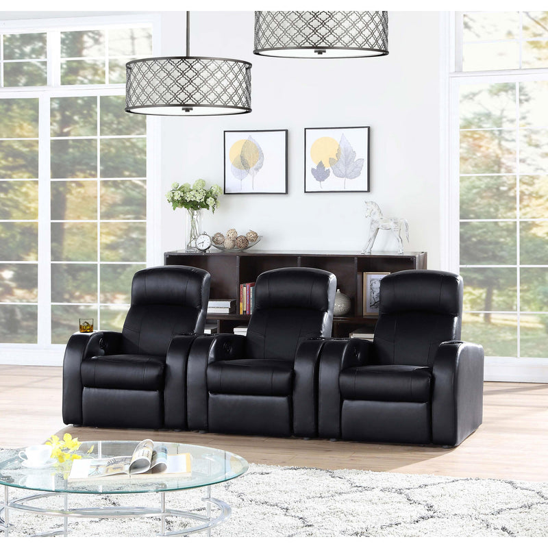 Diamond Modern Furniture COA Cyrus Leather Match 1-Seat Home Theatre Seating 600001 IMAGE 10