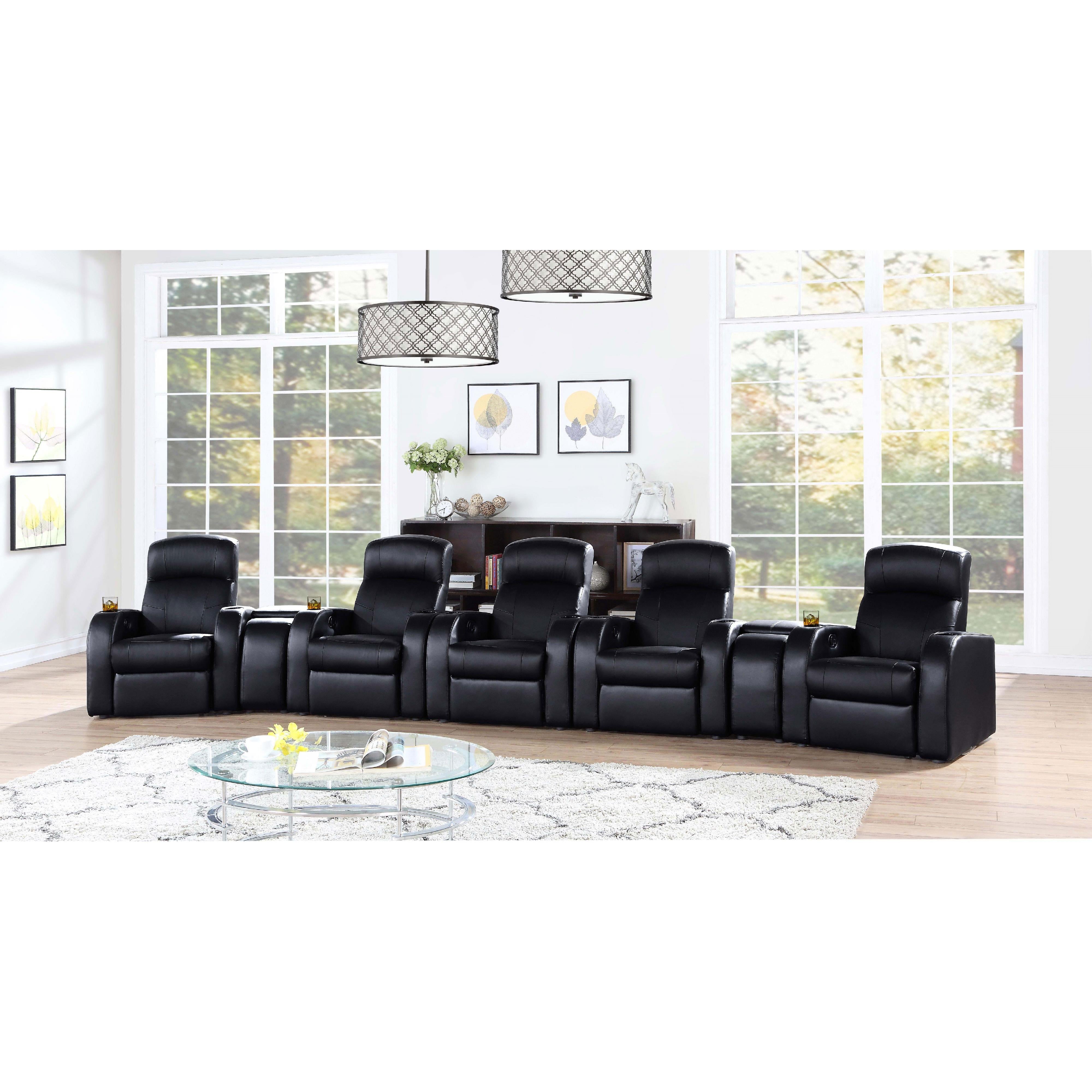 Diamond Modern Furniture COA Cyrus Leather Match 1-Seat Home Theatre Seating 600001 IMAGE 14