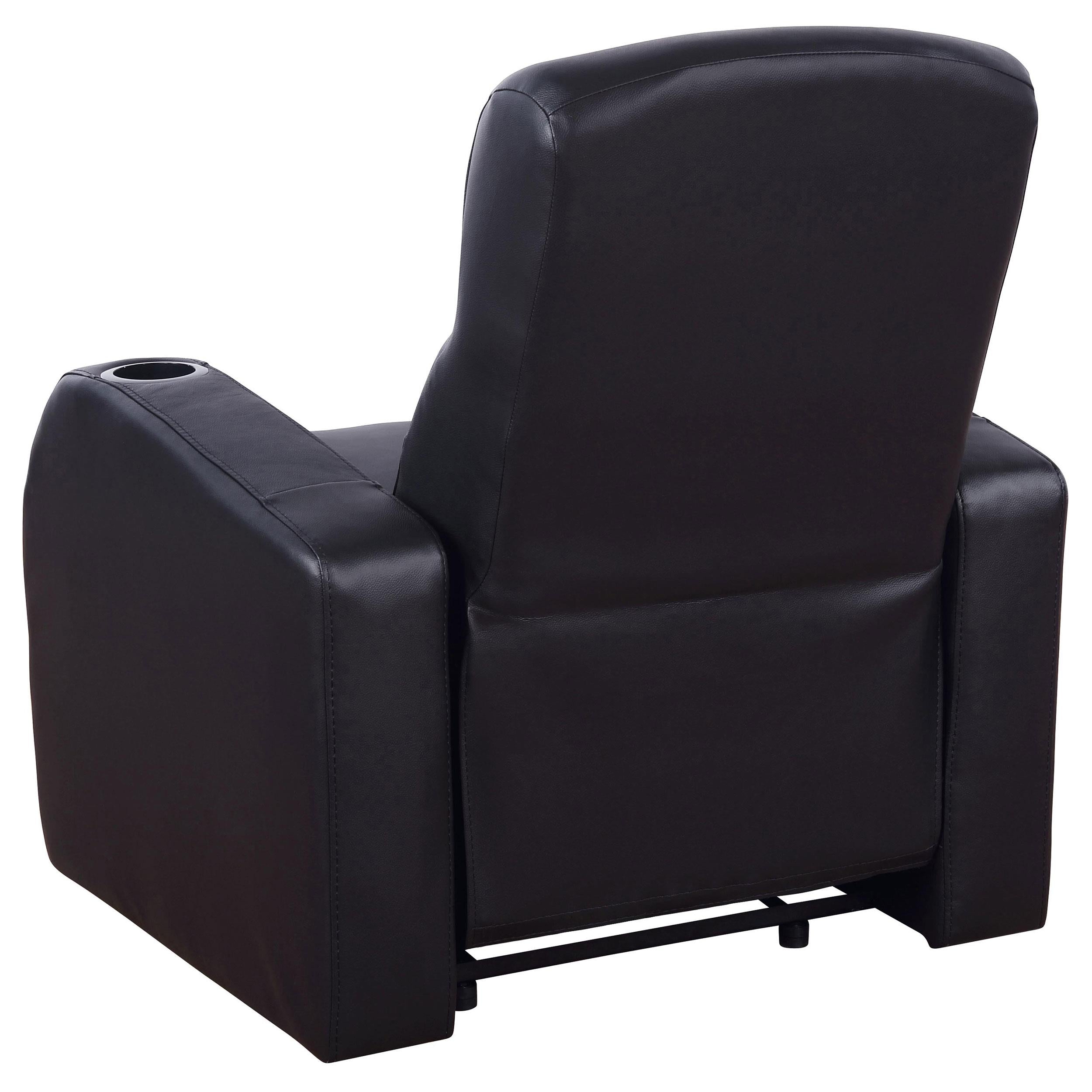 Diamond Modern Furniture COA Cyrus Leather Match 1-Seat Home Theatre Seating 600001 IMAGE 4