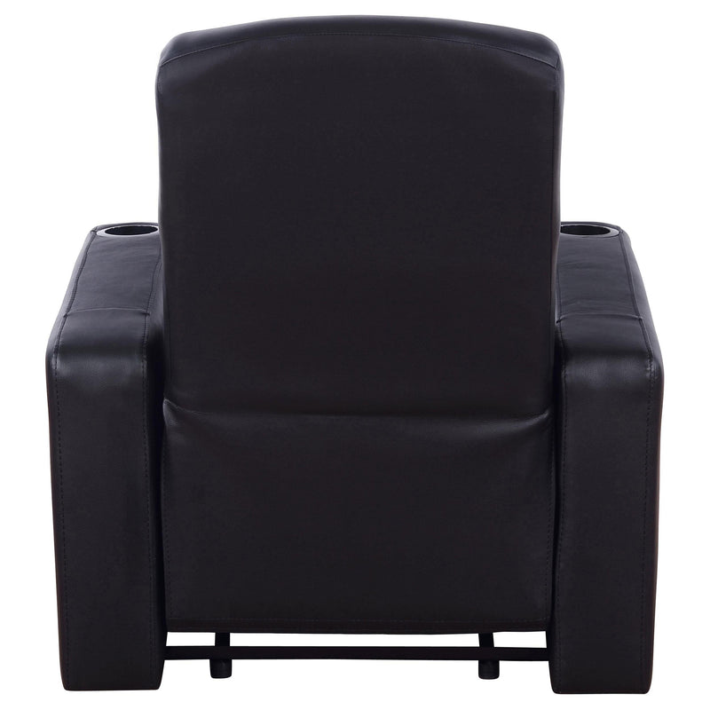 Diamond Modern Furniture COA Cyrus Leather Match 1-Seat Home Theatre Seating 600001 IMAGE 5