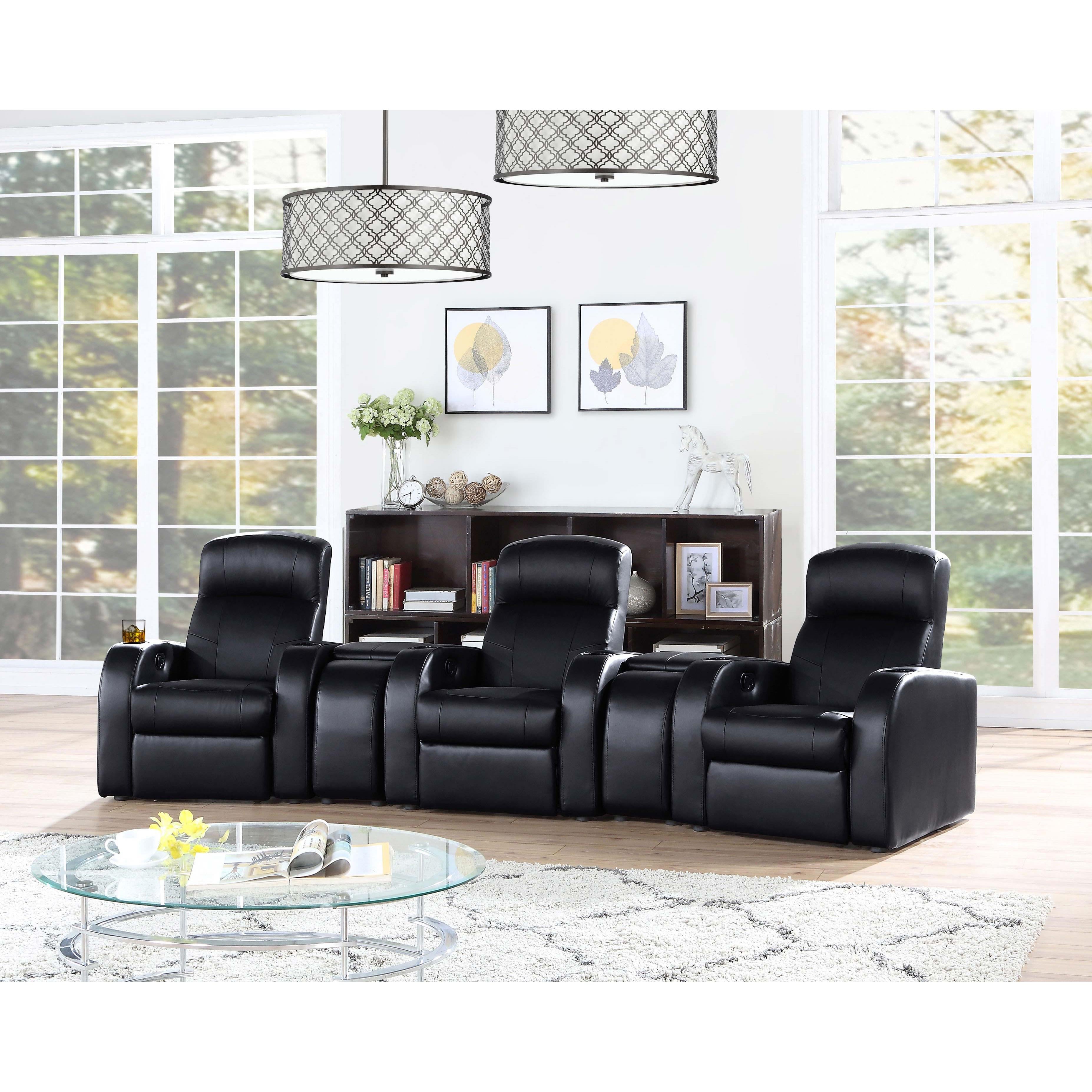 Diamond Modern Furniture COA Cyrus Leather Match 1-Seat Home Theatre Seating 600001 IMAGE 9