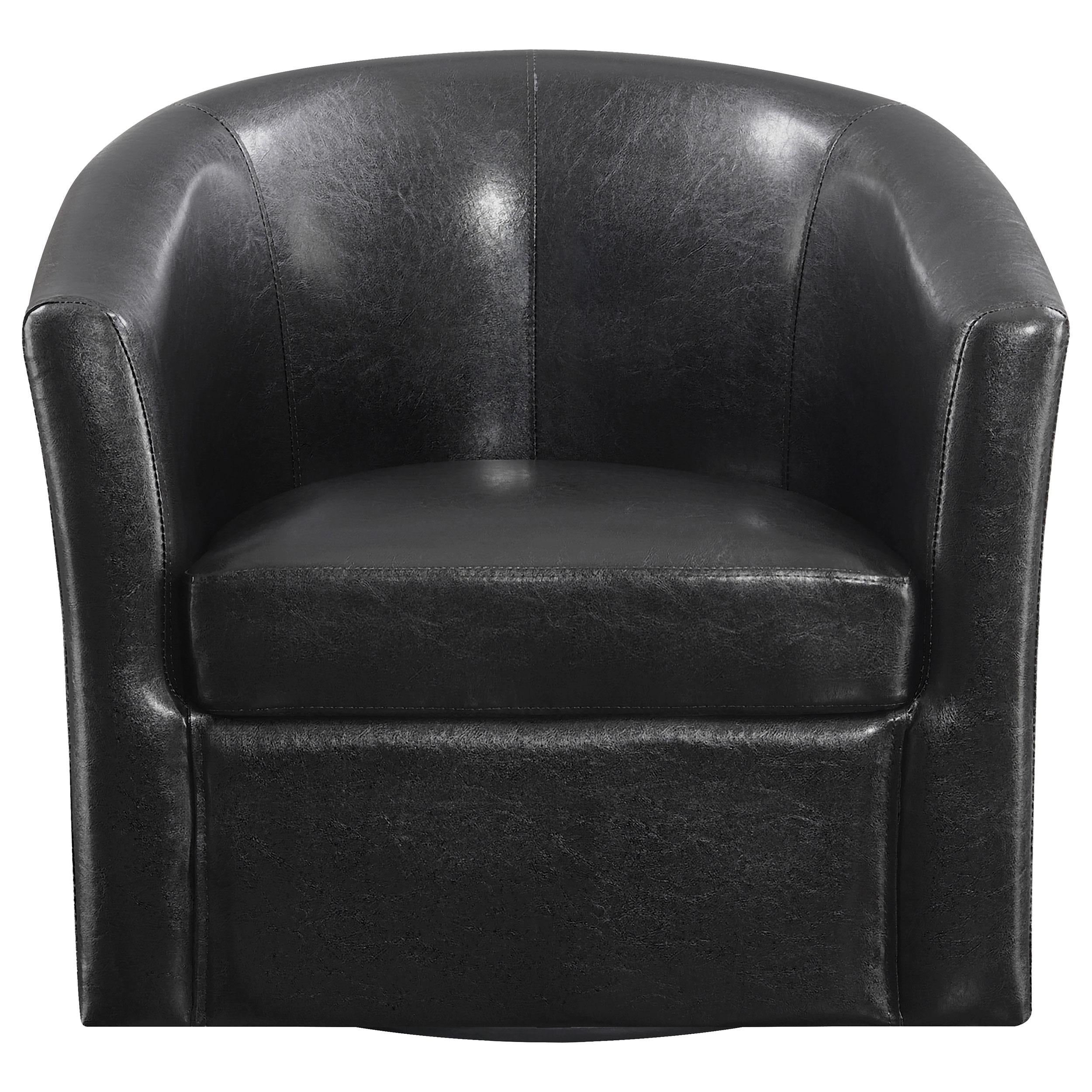 Coaster Furniture Stationary Fabric and Leather Look Accent Chair 902098 IMAGE 2