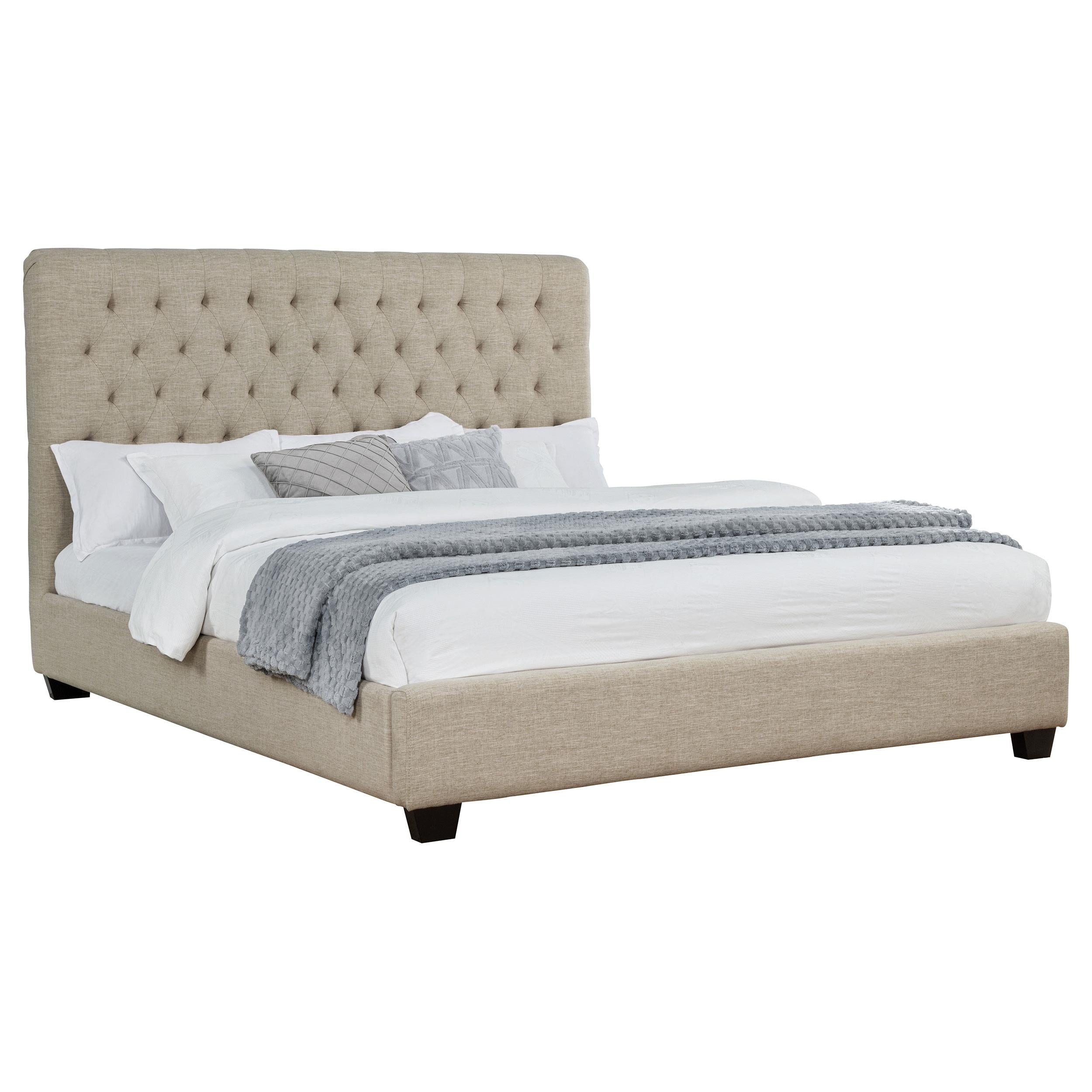 Diamond Modern Furniture COA Chloe California King Upholstered Platform Bed 300007KW IMAGE 2