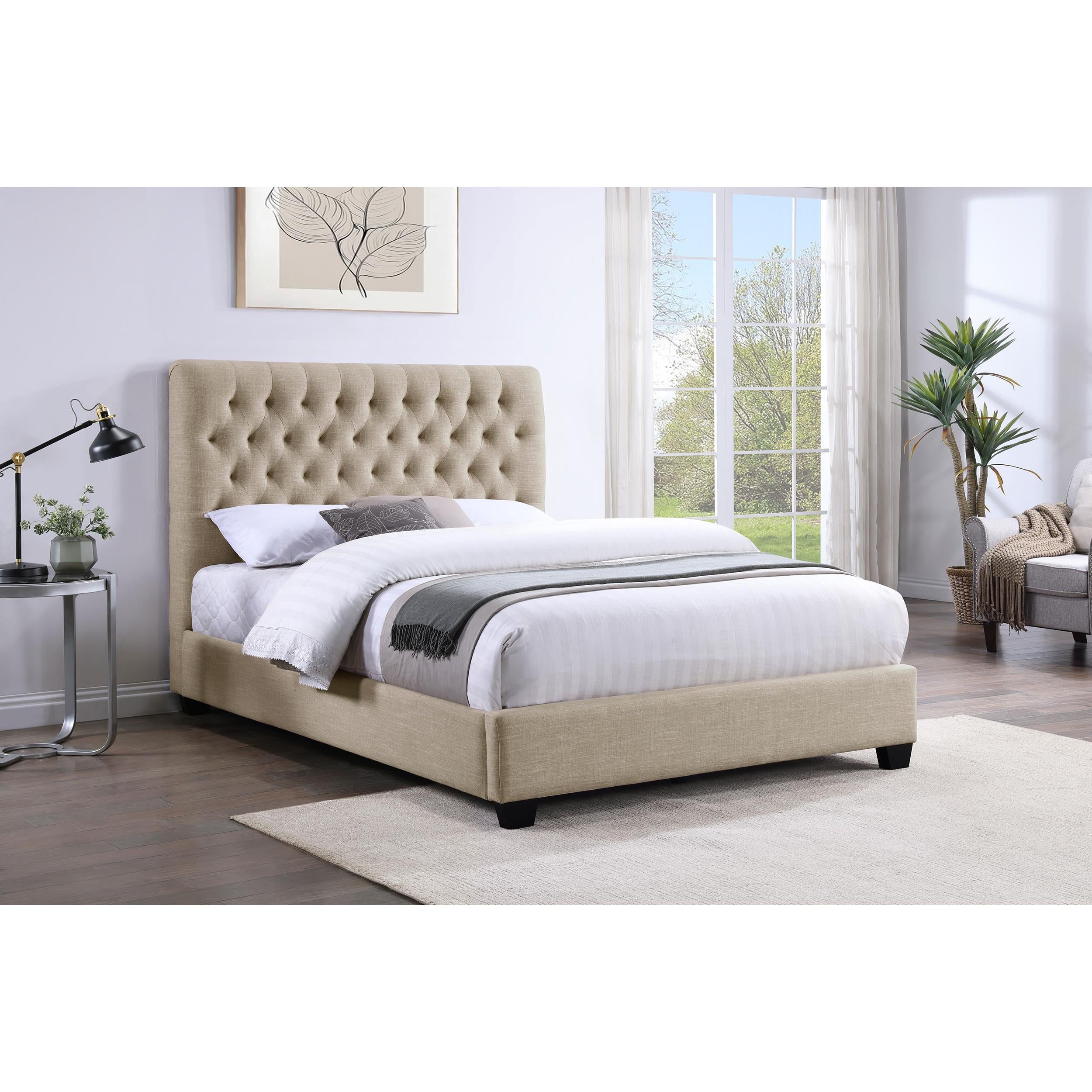 Diamond Modern Furniture COA Chloe Full Upholstered Platform Bed 300007F IMAGE 4