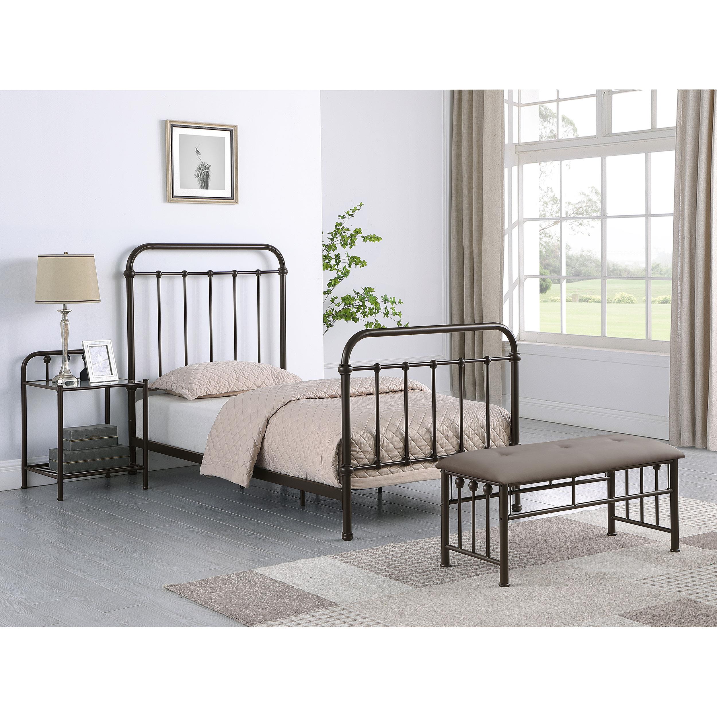 Diamond Modern Furniture COA Livingston Twin Metal Bed 300399T IMAGE 9