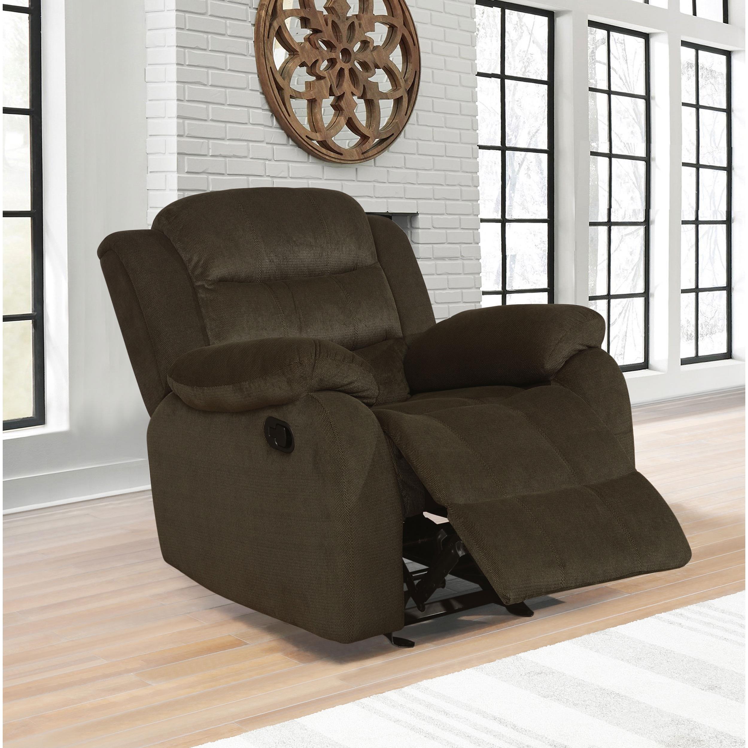 Coaster Furniture Rodman Glider Fabric Recliner 601883 IMAGE 3