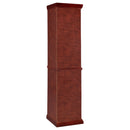 Appledale 6-shelf Corner Curio Display Cabinet Medium Brown