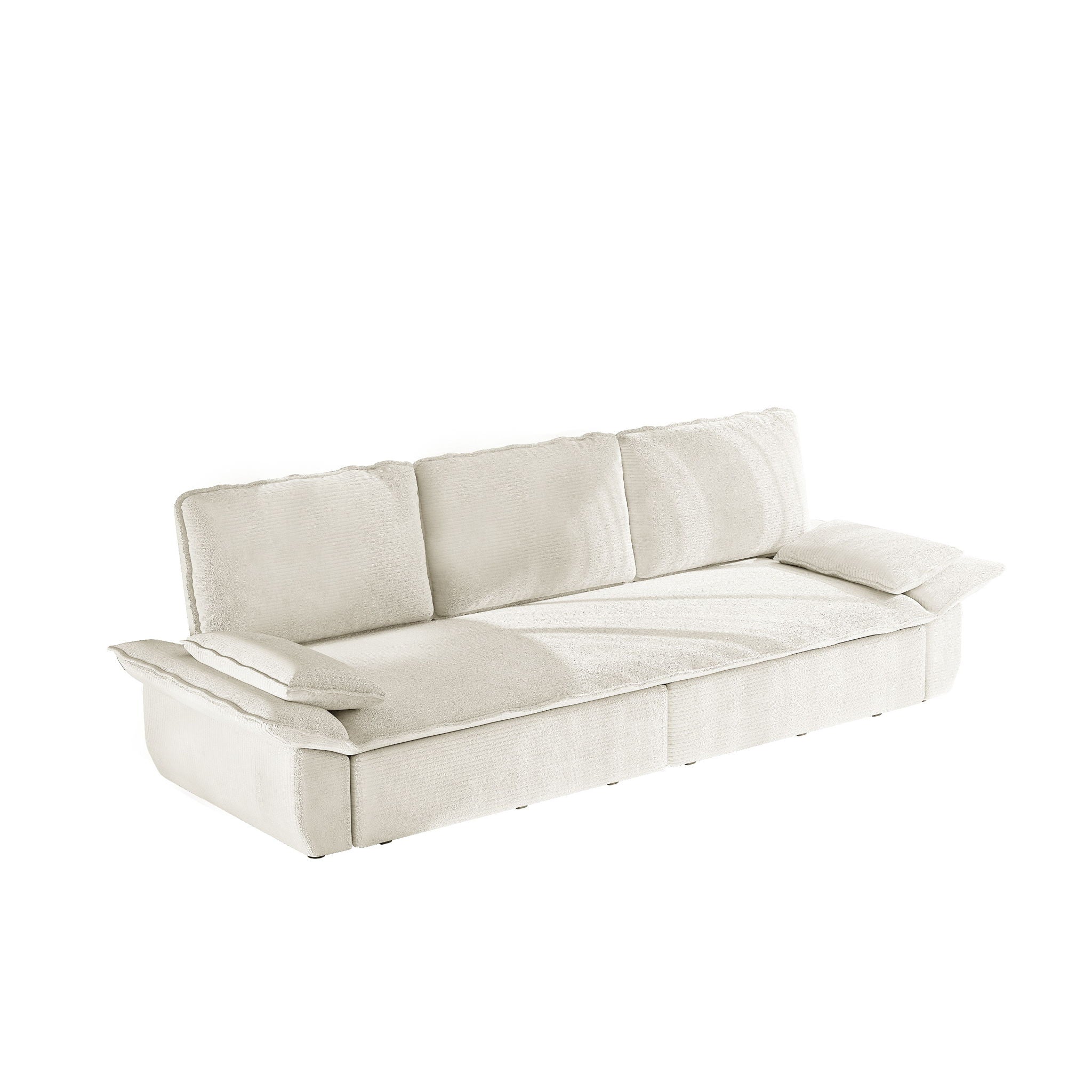 King Size Pull Out Sofa Bed, 3 In 1 Convertible Multifunctional