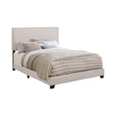 Boyd Upholstered California King Panel Bed Charcoal
