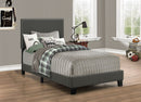 Boyd Upholstered California King Panel Bed Charcoal